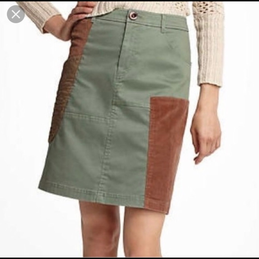 Meadow Rue Corduroy Patch Skirt